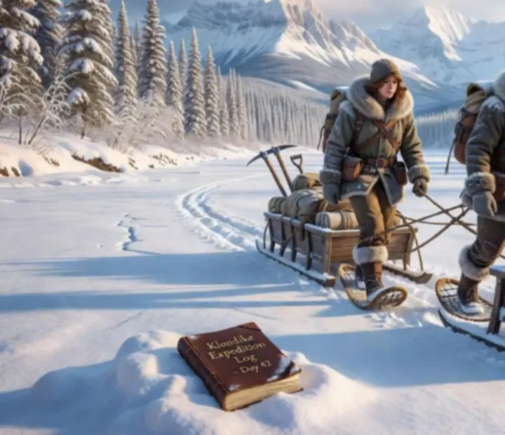 Kate a Paul na expedícii v zasneženej krajine Klondike Adventures